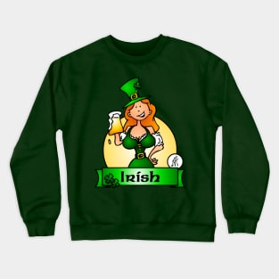 St. Patrick's Day Irish Maiden Crewneck Sweatshirt